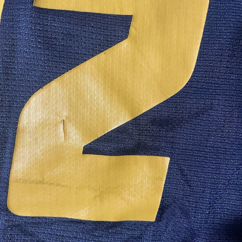 Vtg‎ West Virginia Mountaineers #12 Geno Smith Football Jersey Youth Boy's Large
